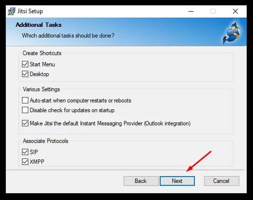 Windows için Jitsi kurulumu