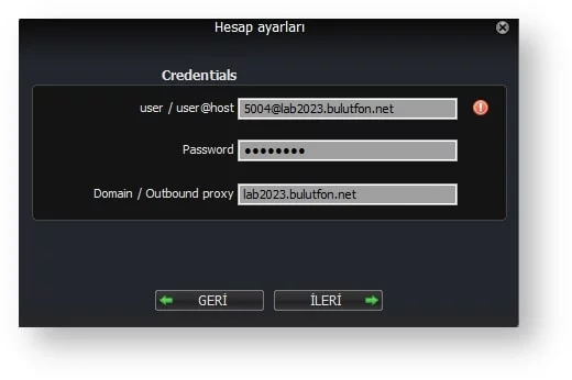 Bulutfon santrali için Windows Zoiper Uygulaması Kurulumu