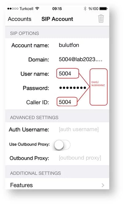 Bulutfon santral için Android Zoiper uygulaması kurulumu