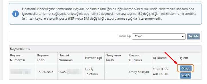 E-devlet Üzerinden Abonelik Sözleşmesi Onaylama