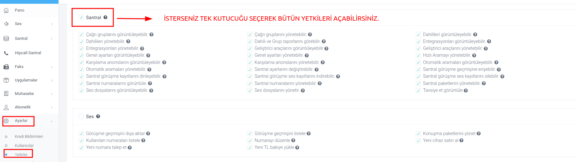 Kullanıcıların yetkilerini nasıl yönetebilirim?