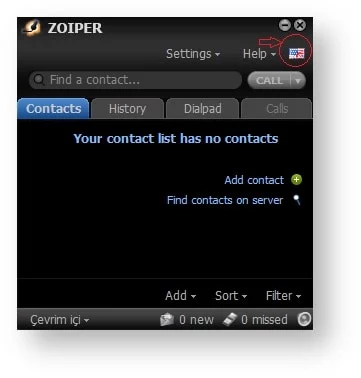 Bulutfon santrali için Windows Zoiper Uygulaması Kurulumu
