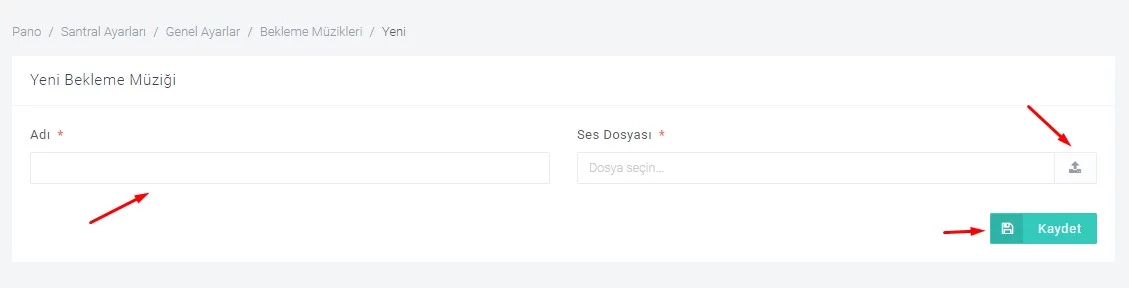 Bulutfon santralinde Bekleme müziğinin ayarlanması