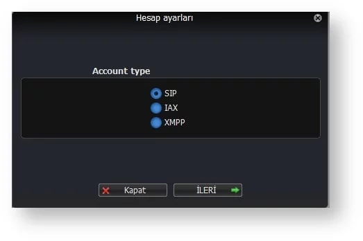 Bulutfon santrali için Windows Zoiper Uygulaması Kurulumu