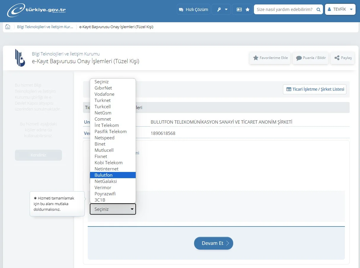 E-devlet Üzerinden Abonelik Sözleşmesi Onaylama