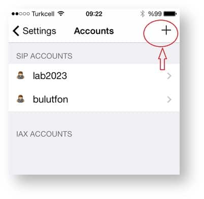 Bulutfon santral için iOS Zoiper uygulaması kurulumu